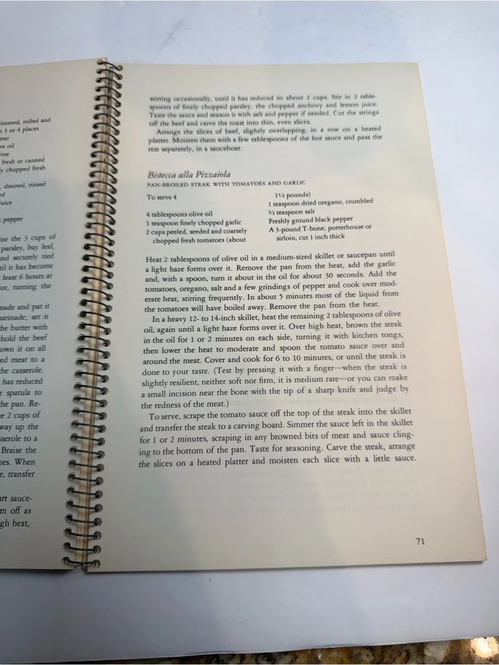 Recipes: Italy Cooking Foods of the World Time Life Books 1968 Spiral